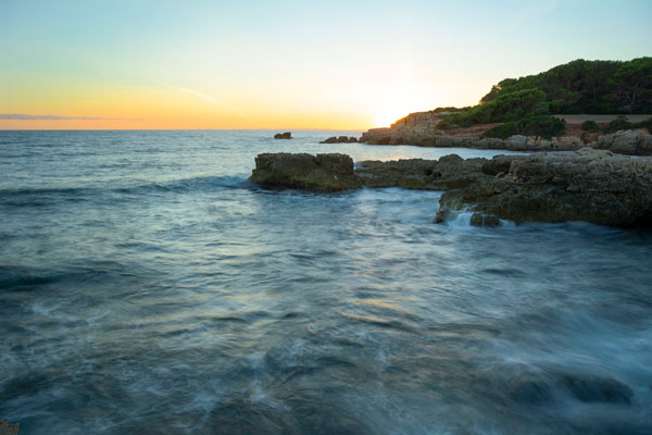 Sunset Into The Chilling Sea